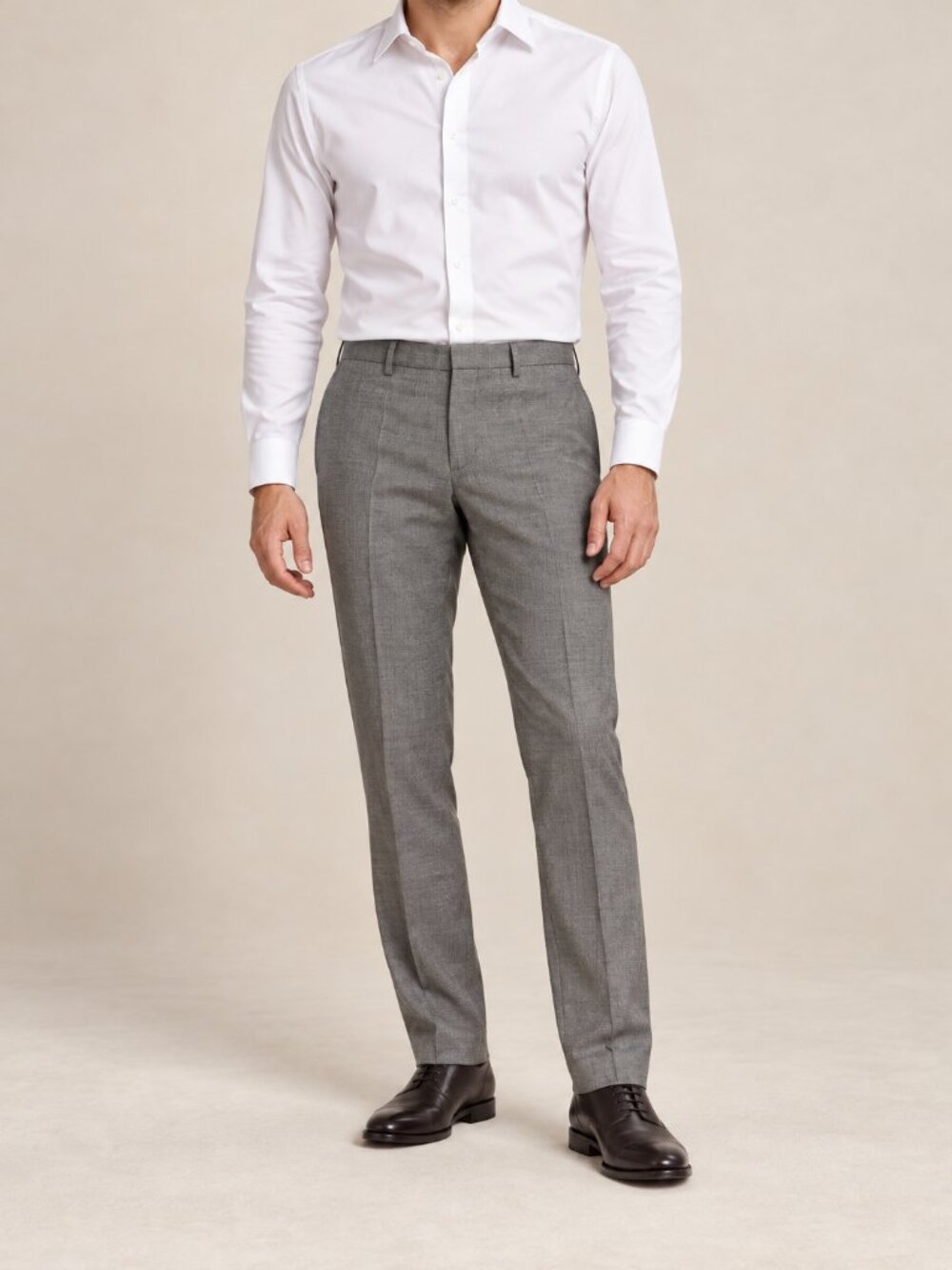 Banana Republic 100% Wool Gray Tailored Slim Fit Dress Pants 31x32